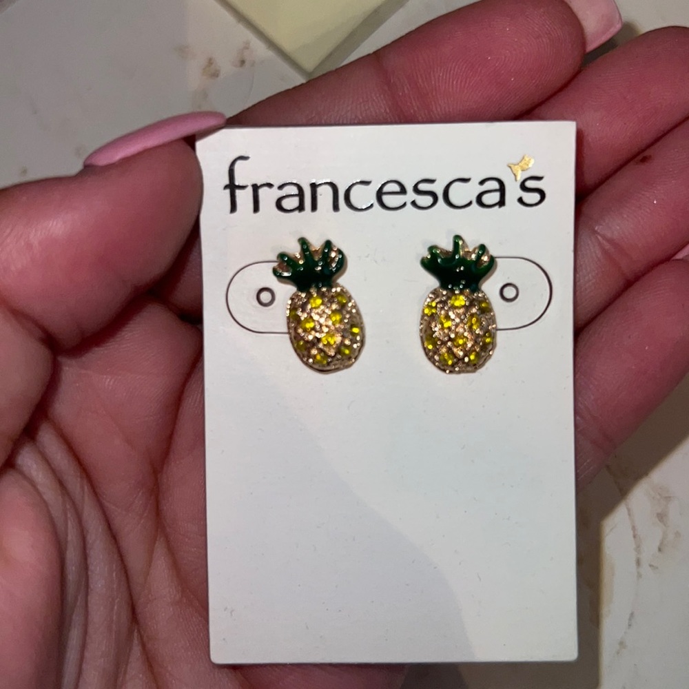 pineapple earrings